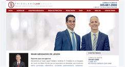 Desktop Screenshot of abogado.friedlandlawgroup.com